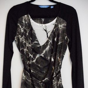 Vera Wang layered blouse
